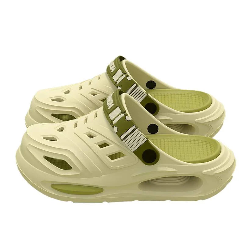 Men’s breathable summer slippers with arch support, anti-slip thick soles, and comfortable design by Home Sweet Home.