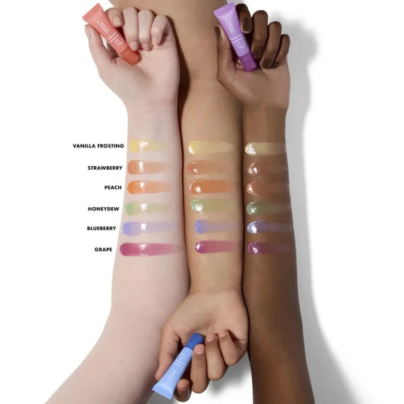 e.l.f. Fruit Flavour Lip Gloss & Power Grip Primer Hydrating Moisturising Lip Colour