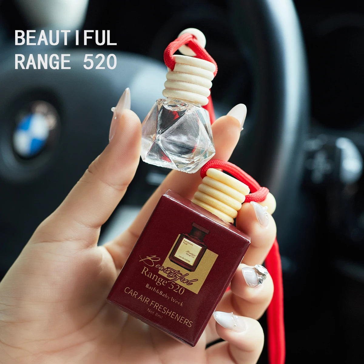 Home Sweet Home car air freshener perfume in a sleek bottle, designed to add a pleasant scent to vehicle interiors.