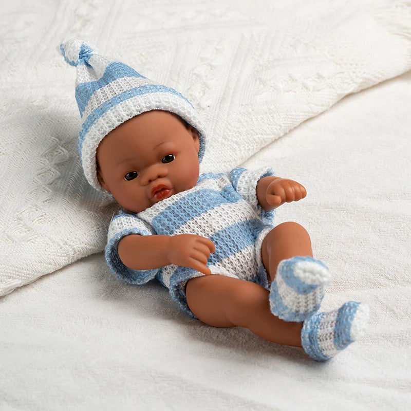 Mini Reborn Doll — 20cm Lifelike Vinyl Baby Doll for Girls