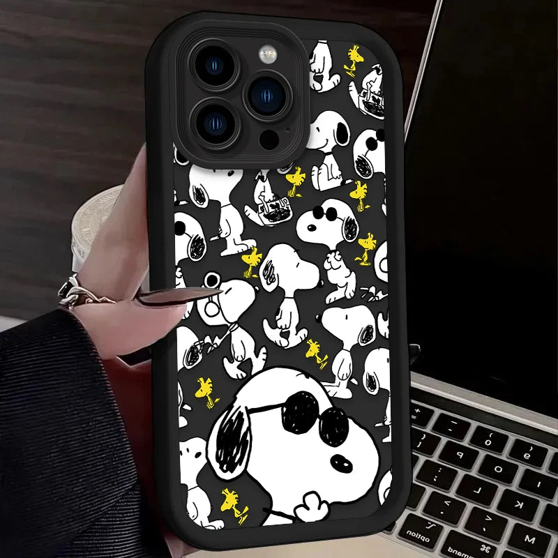 Cute Anime Puppy Silicone iPhone Case | Compatible with iPhone 7–17 Series