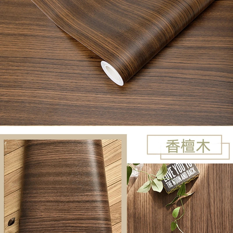 Wood Grain Peel & Stick Wallpaper – Self-Adhesive Waterproof PVC Wall Sticker