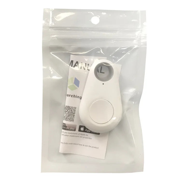 Home Sweet Home Bluetooth key finder and item tracker with compact design and keyring attachment for easy locating.