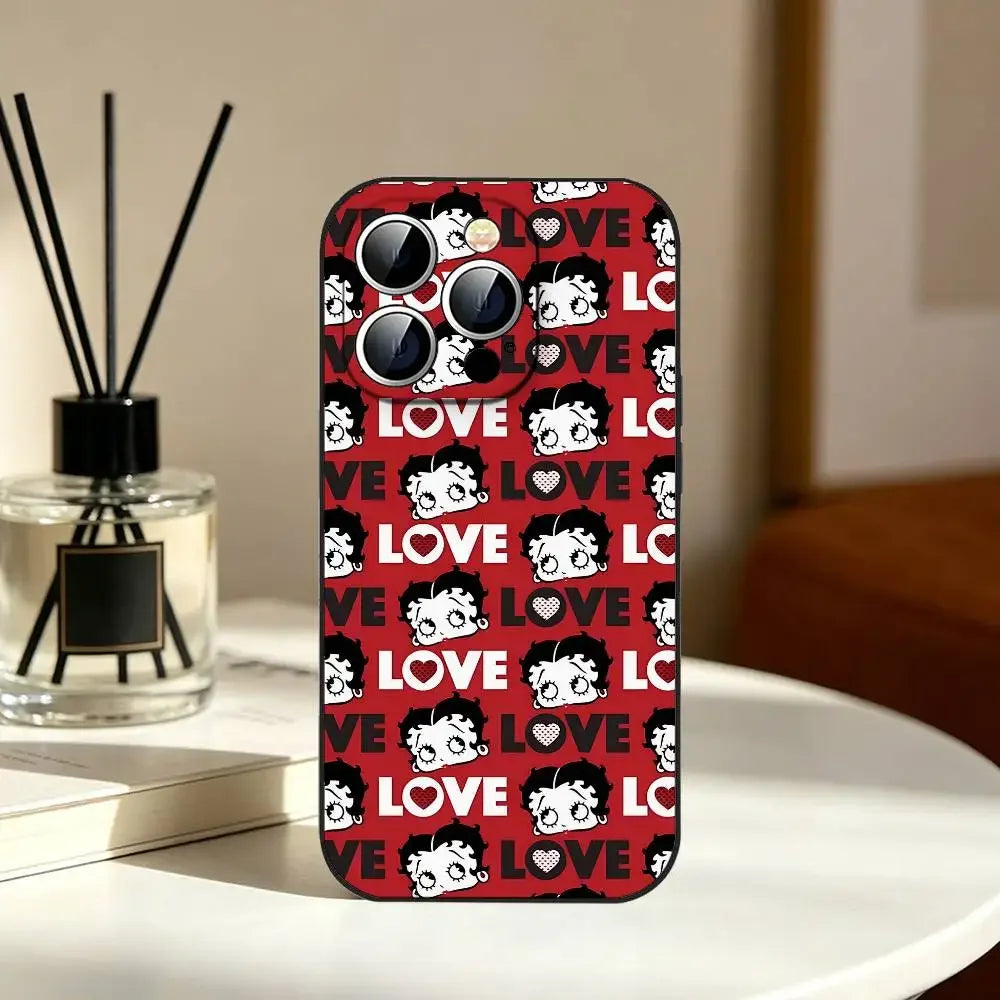 Betty Boop Phone Case | Slim Shockproof Cover for iPhone 11–17 Series