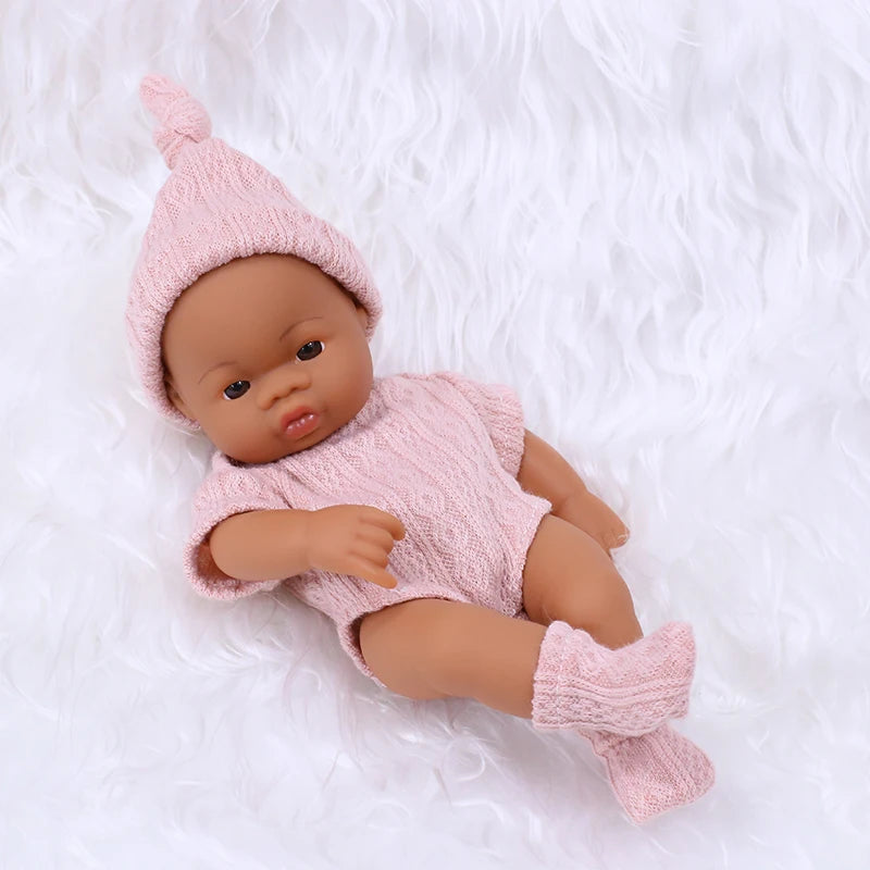 Mini Reborn Doll — 20cm Lifelike Vinyl Baby Doll for Girls