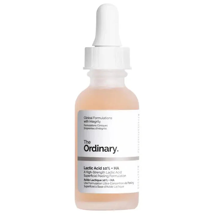 Home Sweet Home niacinamide and hyaluronic acid serum in a 30ml bottle, showing the clear serum and minimalist packaging.