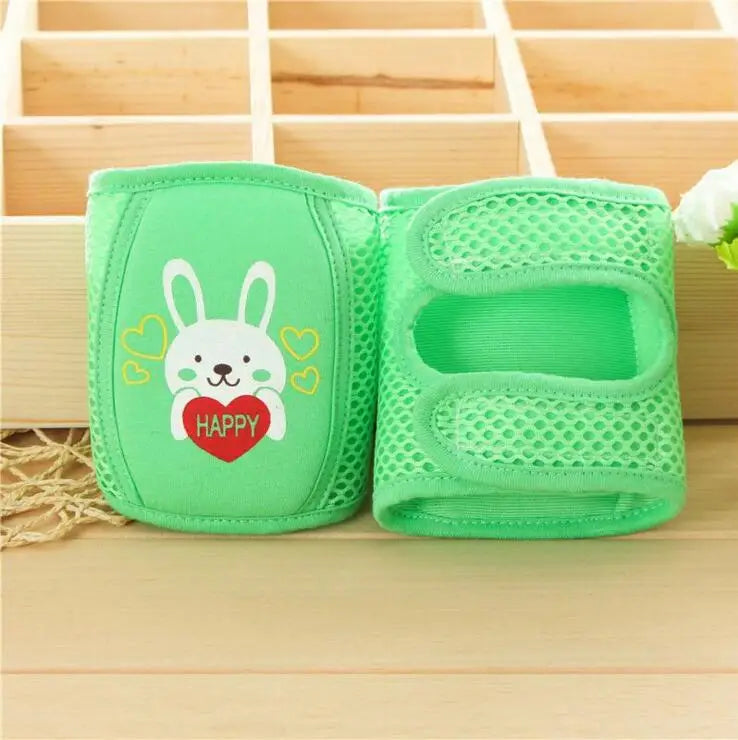 Baby Knee Pads & Leg Warmers — Crawling Protector for Infants & Toddlers ONLY Green LEFT