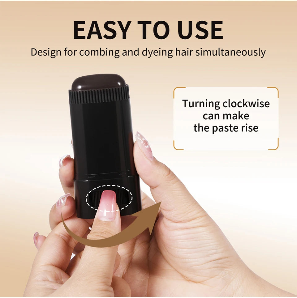2-in-1 Hair Dye Stick with Comb | Grey Coverage Pen