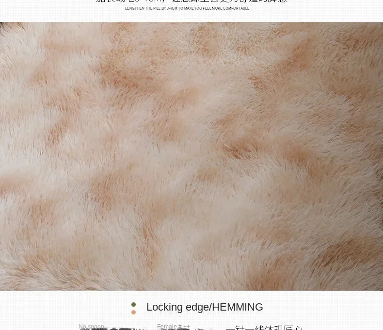 Super Soft Plush Round Rug – Fluffy Thick Pile Carpet for Living Room, Bedroom & Kids Room