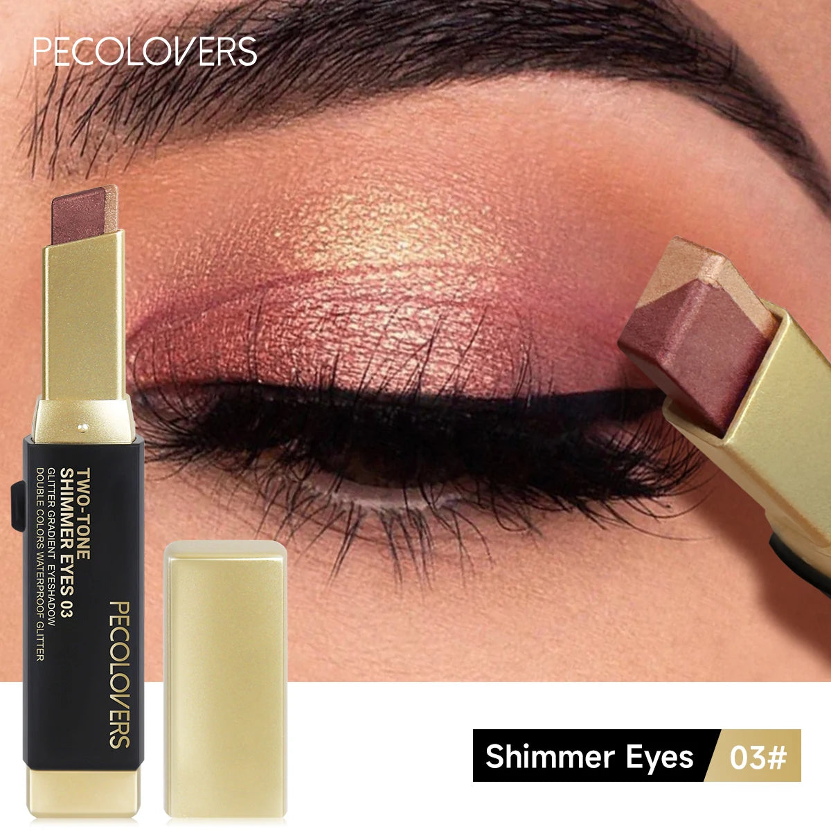 Double Colour Eyeshadow Stick Glitter Highlight Shadow Stick