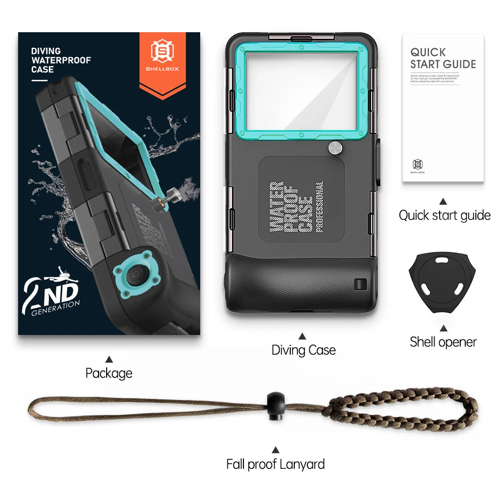 IP68 Waterproof Phone Case – 15m/50ft Diving Cover for Universal 6.9" Phones