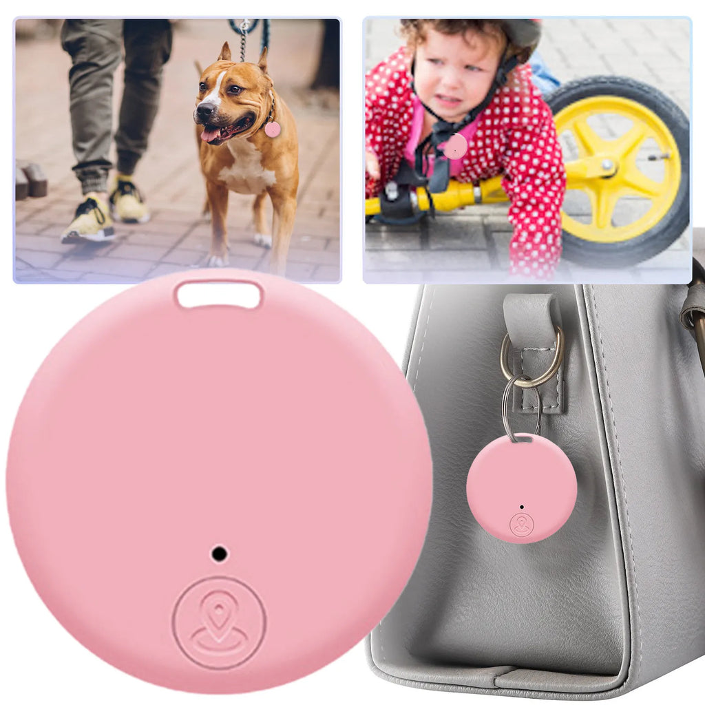 Home Sweet Home Bluetooth key finder and item tracker with compact design and keyring attachment for easy locating.