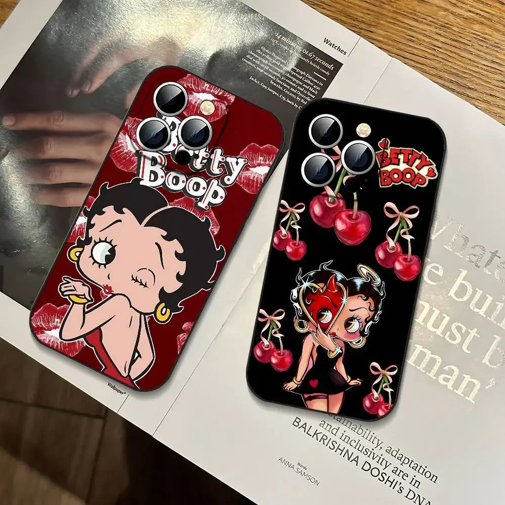Betty Boop Phone Case | Slim Shockproof Cover for iPhone 11–17 Series