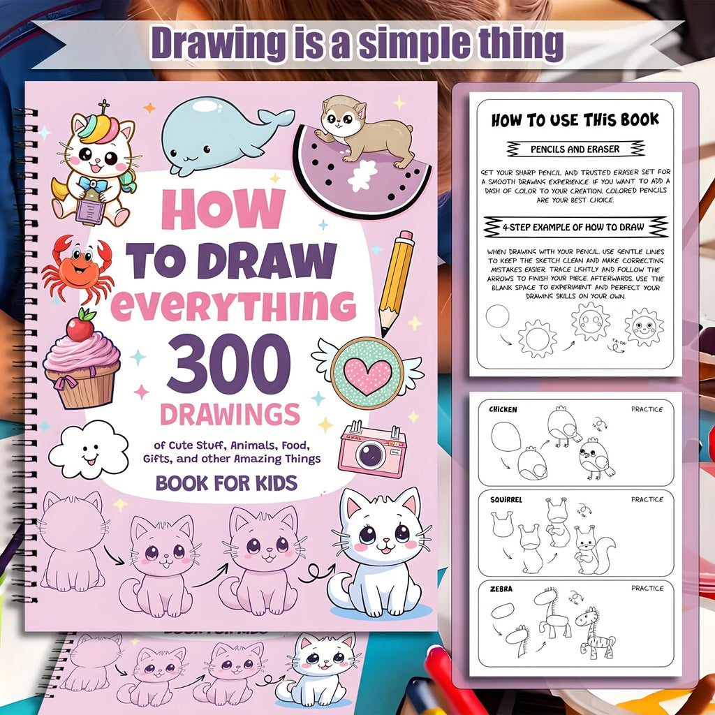 How to Draw Anything — 300 Cute Step-by-Step Drawing Tutorials