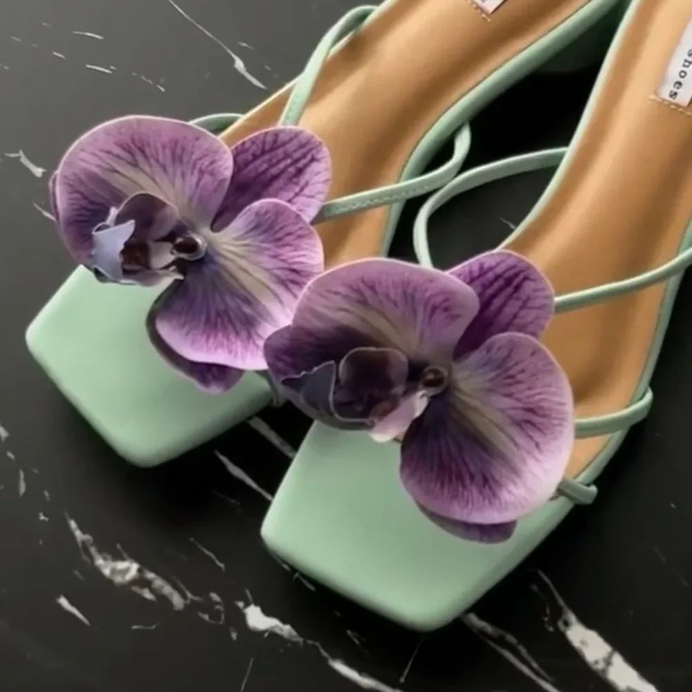Butterfly & Orchid Flower Shoe Charms | Decorative Shoe Buckles