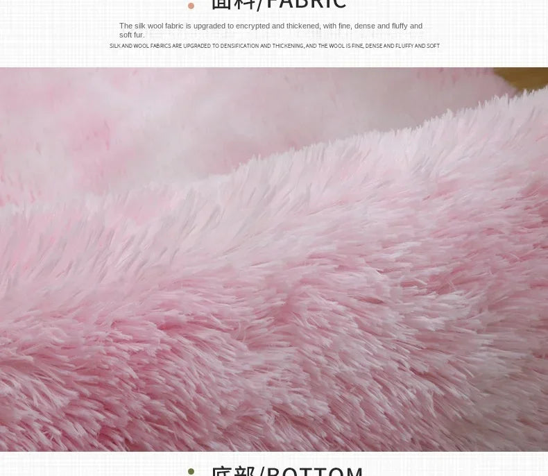 Super Soft Plush Round Rug – Fluffy Thick Pile Carpet for Living Room, Bedroom & Kids Room