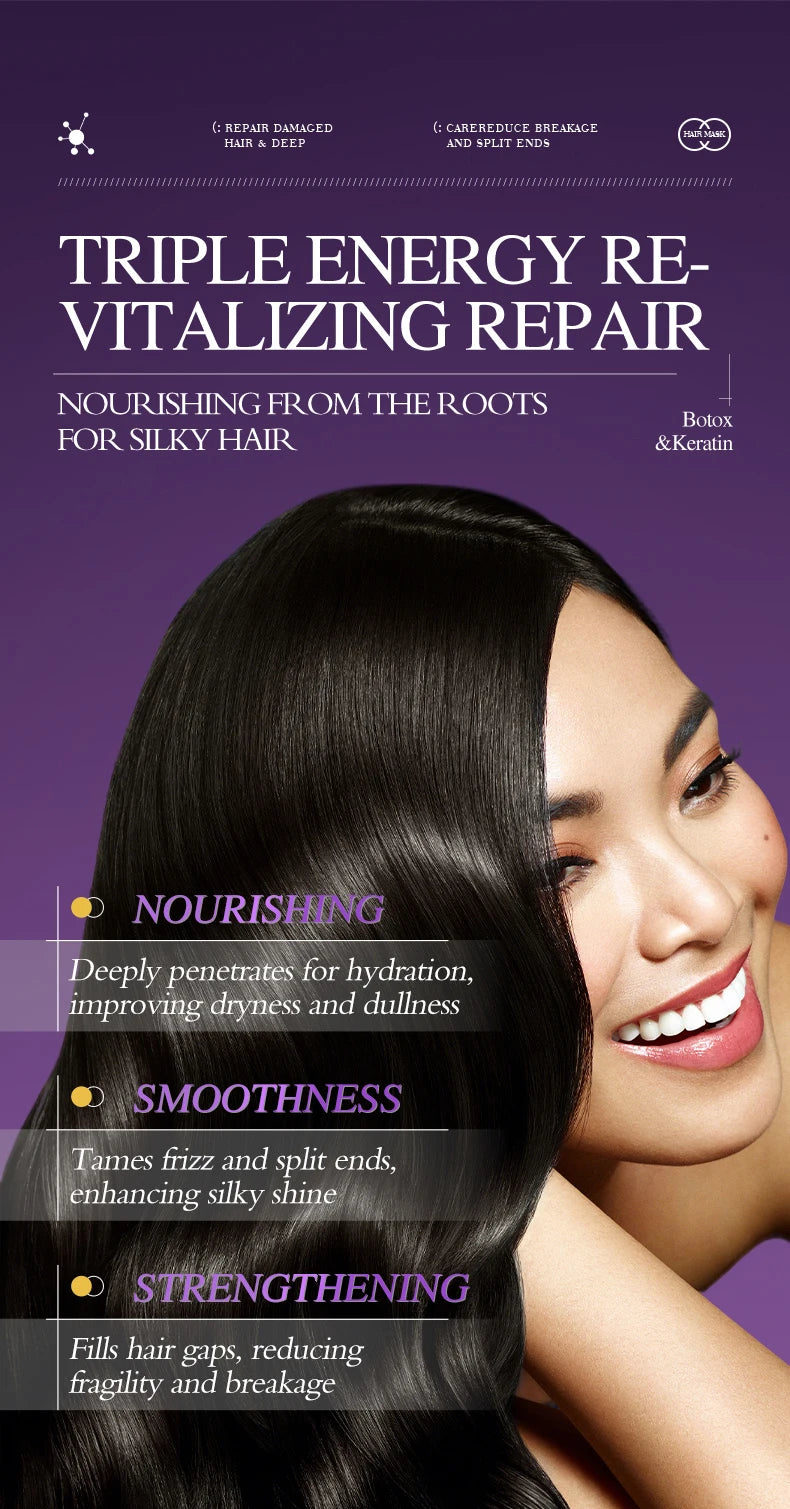 Keratin Hair Mask | 5-Second Repair for Dry, Frizzy & Damaged Hair
