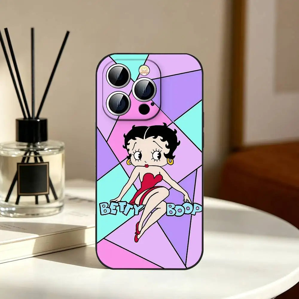Betty Boop Phone Case | Slim Shockproof Cover for iPhone 11–17 Series