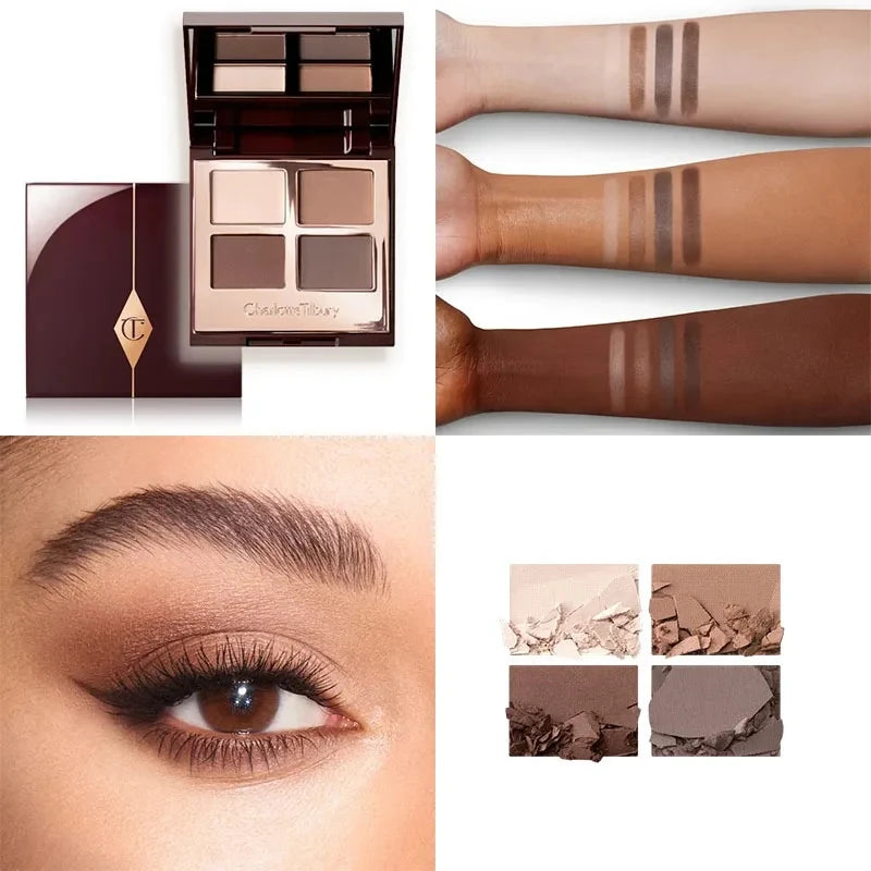 Collagen Lip Gloss & Eyeshadow Palette Set | Long-Lasting Matte & Hydrating Makeup