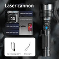 Super Bright Rechargeable LED Torch – Zoomable, Waterproof & Digital Display