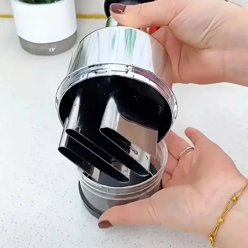 Manual Garlic Chopper Crusher Stainless Steel Handheld