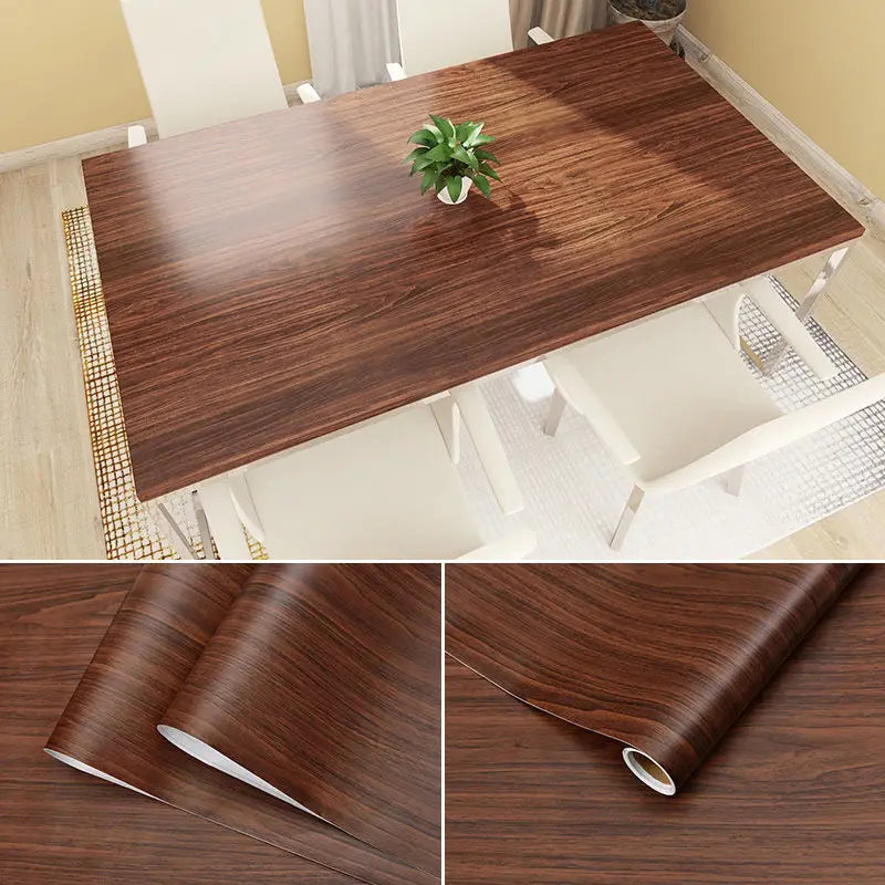 Wood Grain Peel & Stick Wallpaper – Self-Adhesive Waterproof PVC Wall Sticker