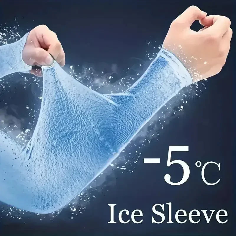 UPF 50+ Cooling Arm Sleeves – Sun Protection Ice Silk Covers for Cycling, Golf & Outdoor Sports