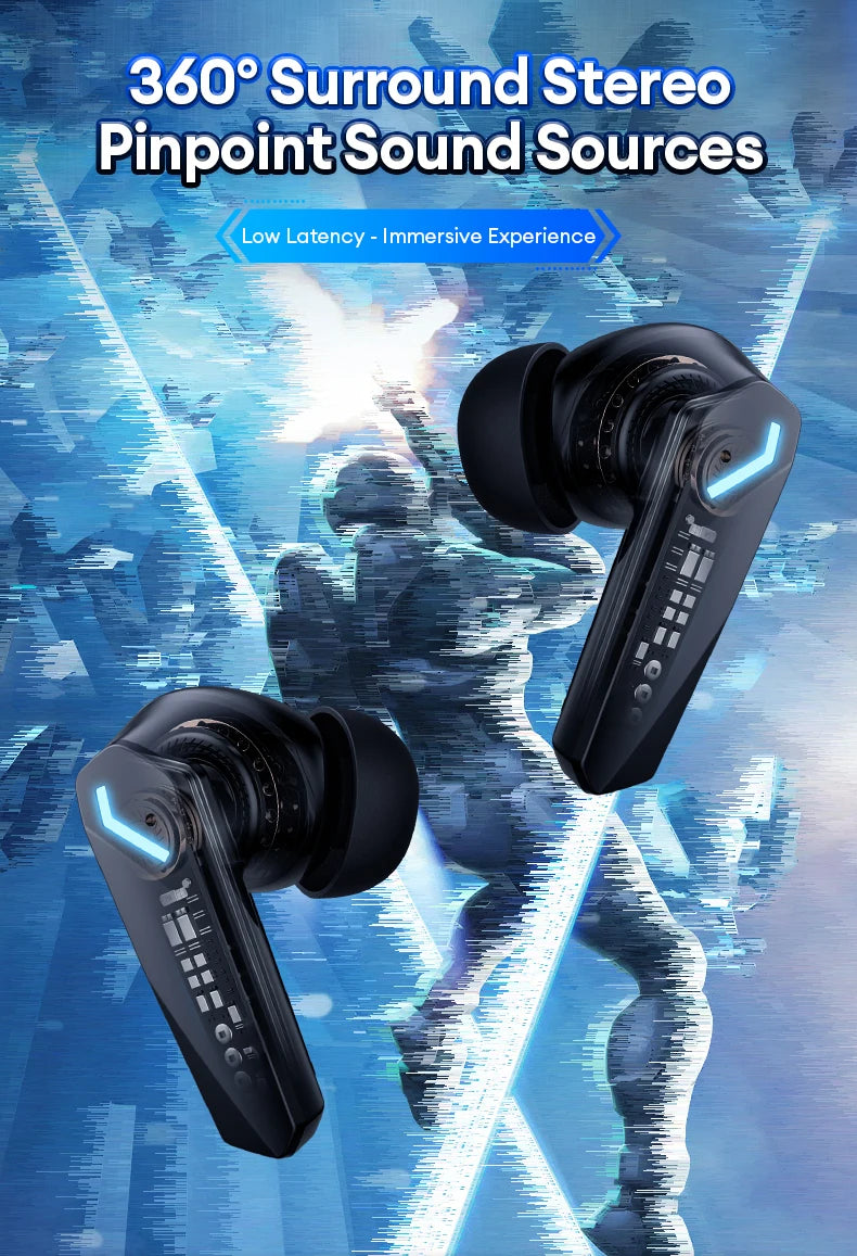 Lenovo GM2 Pro Wireless Gaming Earphones — Bluetooth 5.4, Dual Mode, ENC Noise Reduction