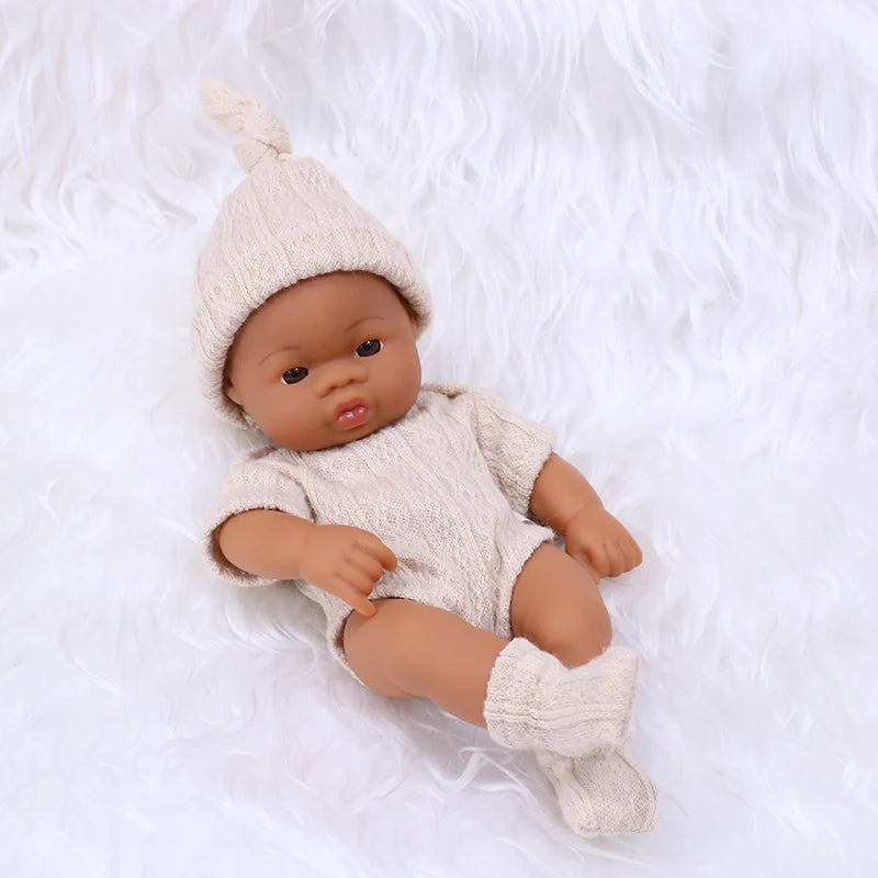 Mini Reborn Doll — 20cm Lifelike Vinyl Baby Doll for Girls