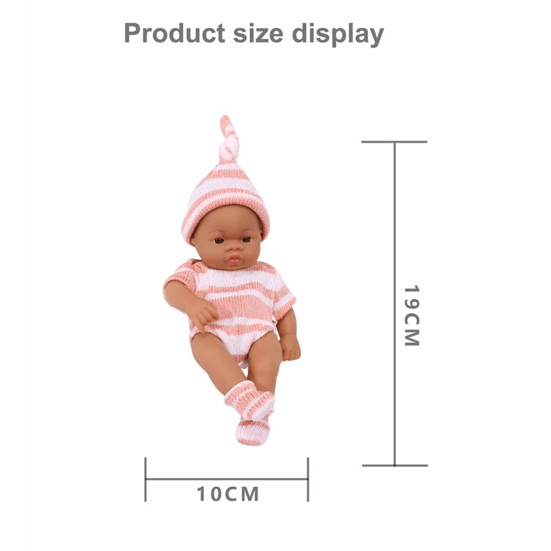 Mini Reborn Doll — 20cm Lifelike Vinyl Baby Doll for Girls