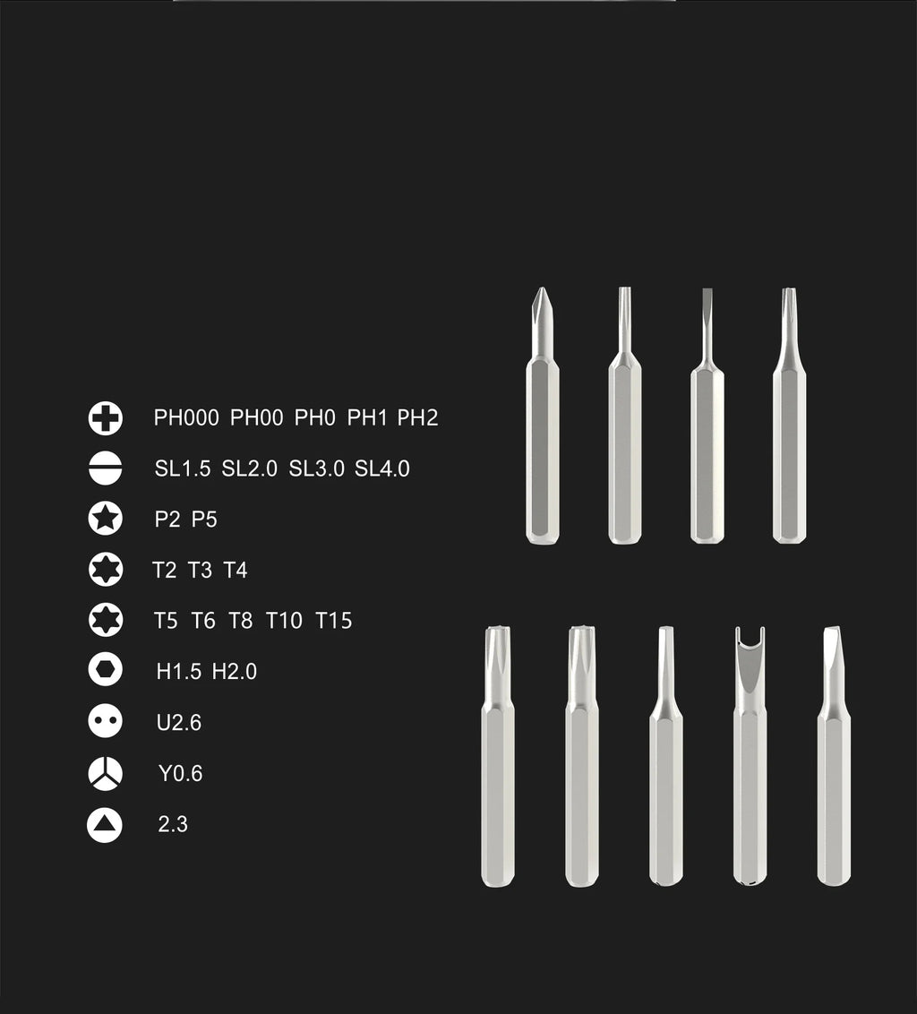 24-in-1 Magnetic Screwdriver Set — Precision Kit for Electronics, Phone & PC Repair