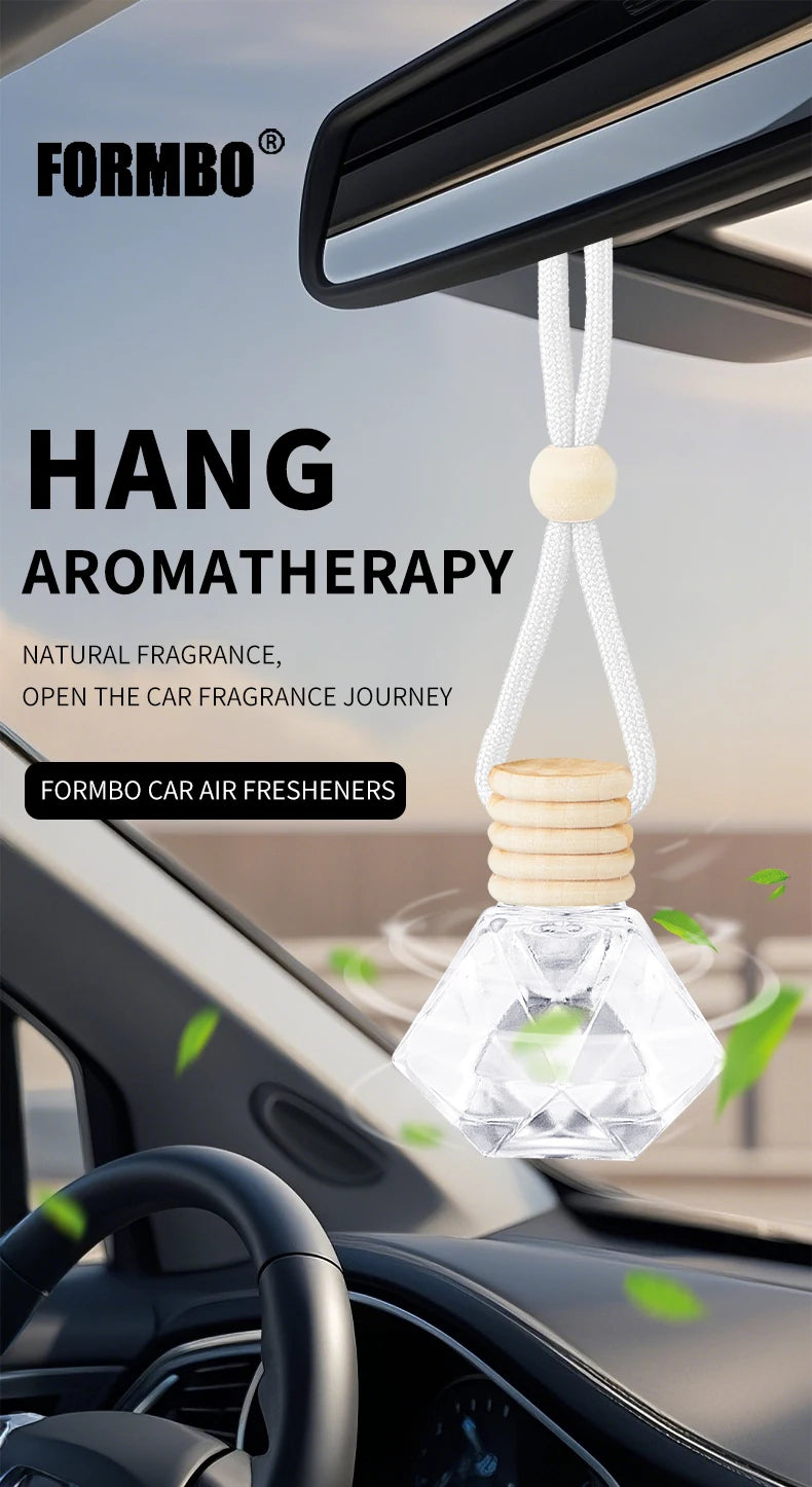Home Sweet Home car air freshener perfume hanging diffuser with floral scent and decorative design.