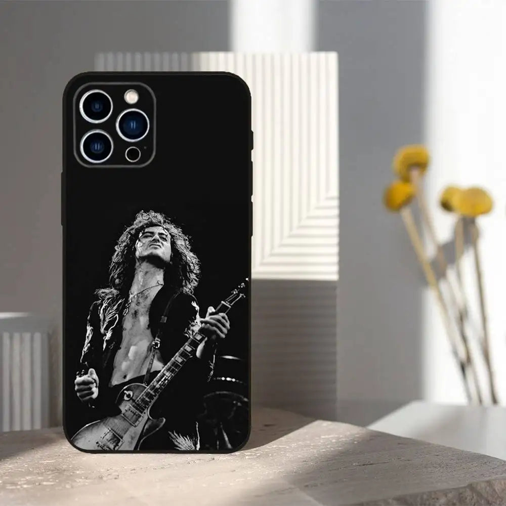 Zeppelins Band Soft Silicone Phone Case for iPhone