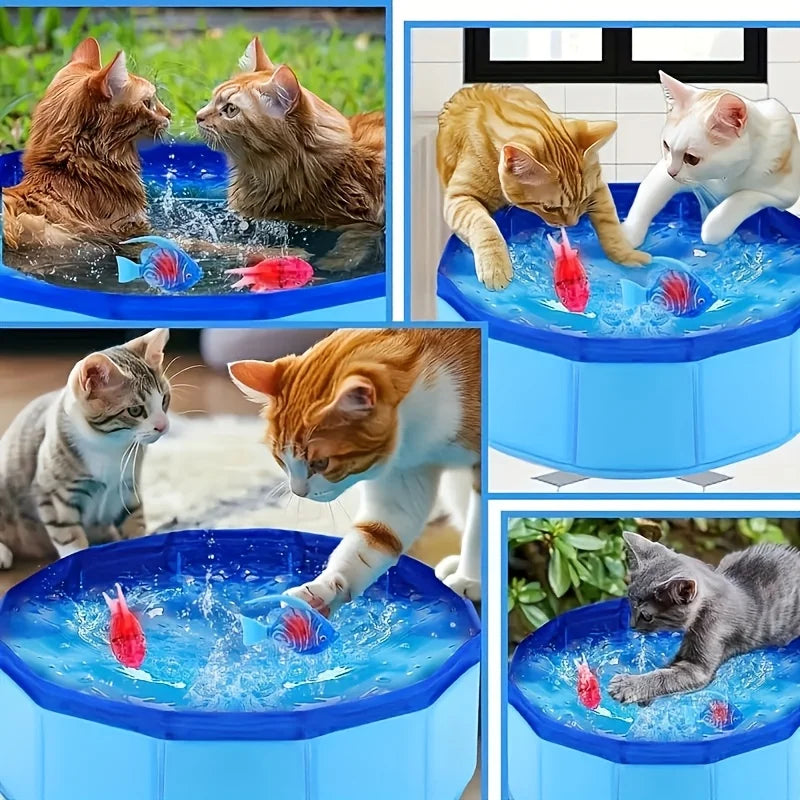 Pet Play Pool – Blue Outdoor Water Pool for Cats & Dogs