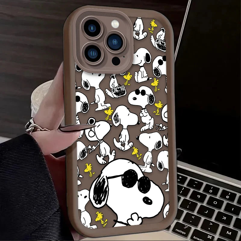 Cute Anime Puppy Silicone iPhone Case | Compatible with iPhone 7–17 Series