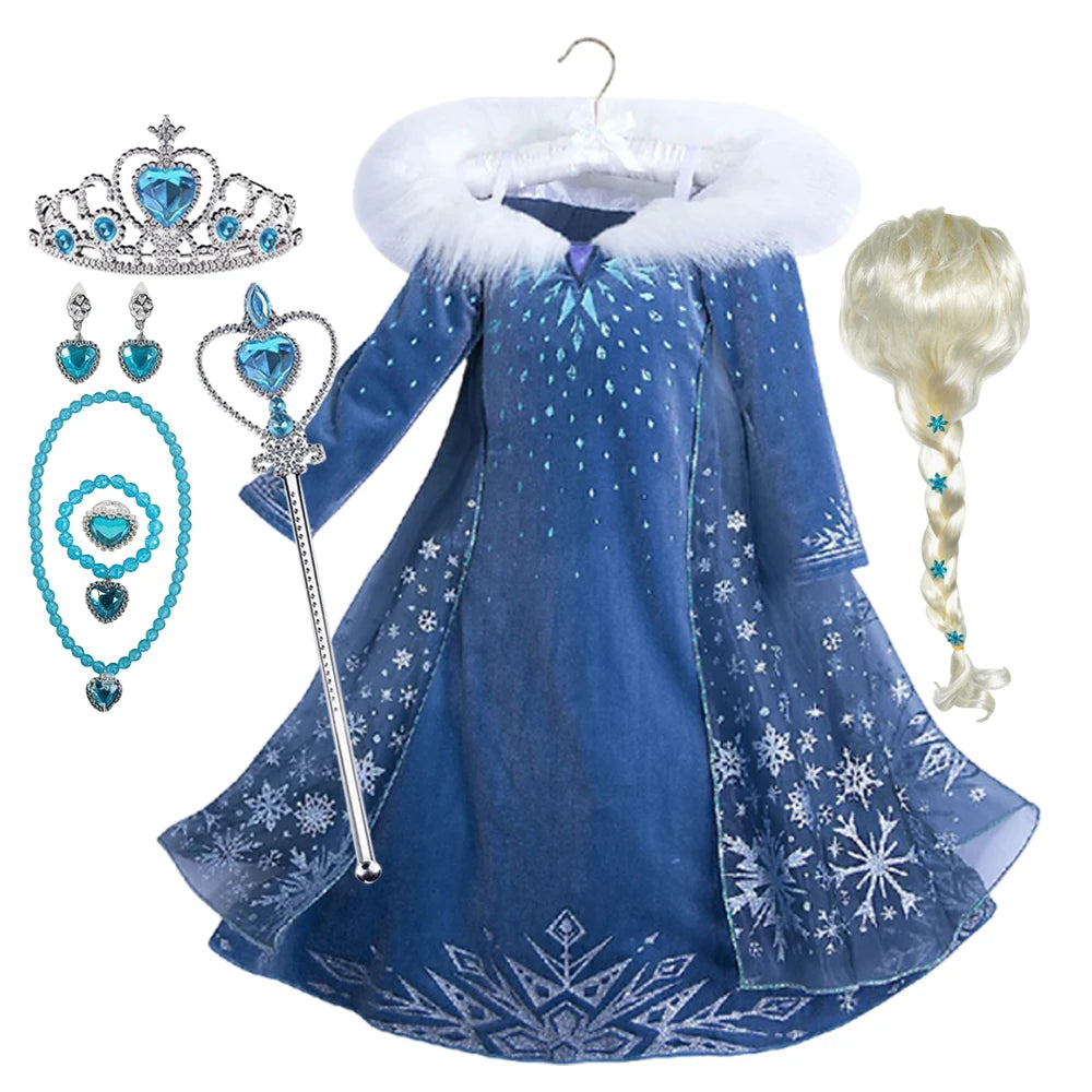 Girls Princess Dress – Elsa Snow Queen