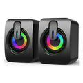 USB Stereo Computer Speaker with Microphone for Desktop & Laptop
