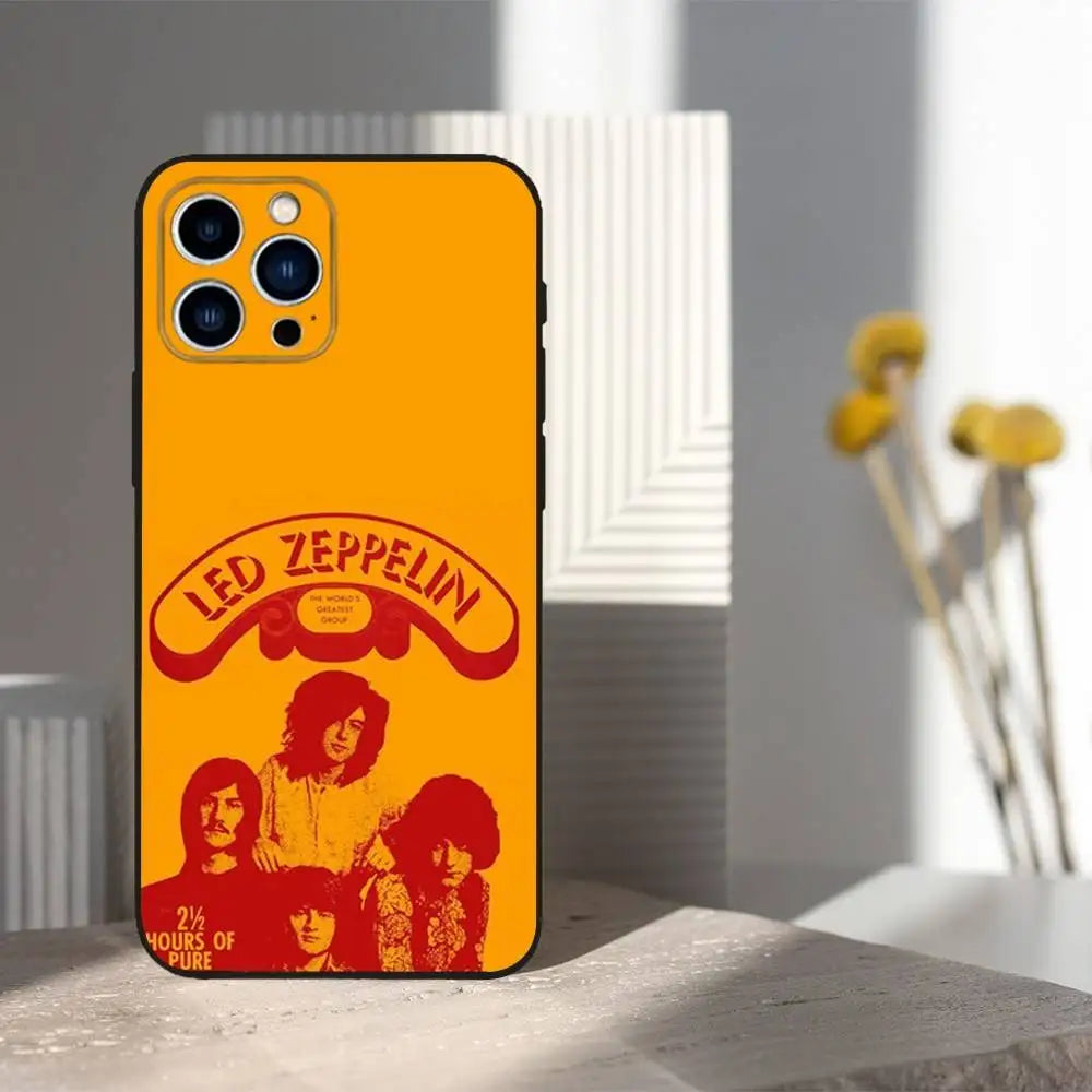 Zeppelins Band Soft Silicone Phone Case for iPhone