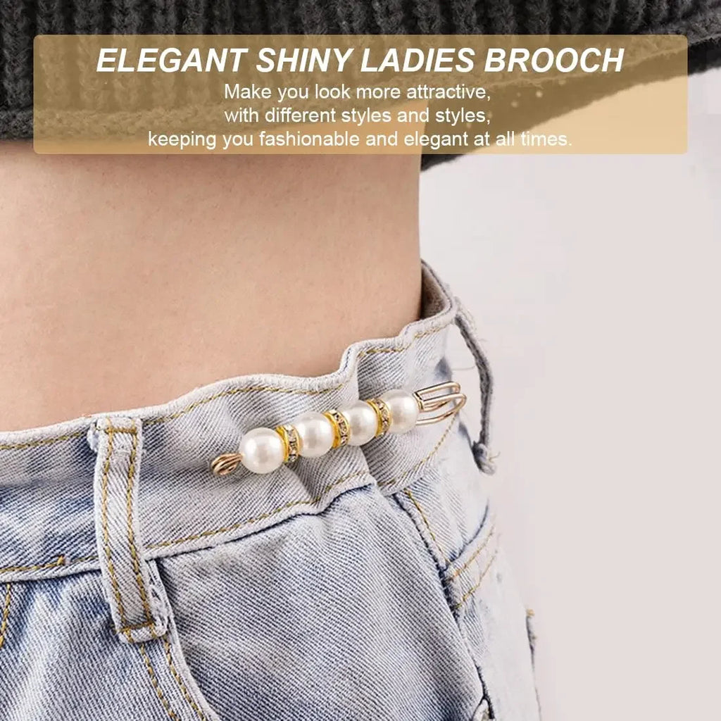 Pearl Waist Pin Clips – 6-Piece Set