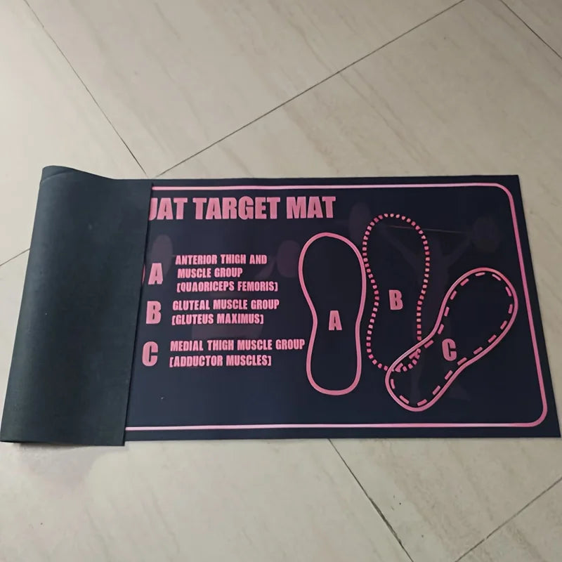 Home Sweet Home anti-slip squat pad set with non-slip training mats for home and gym workouts, providing comfortable support during squats.