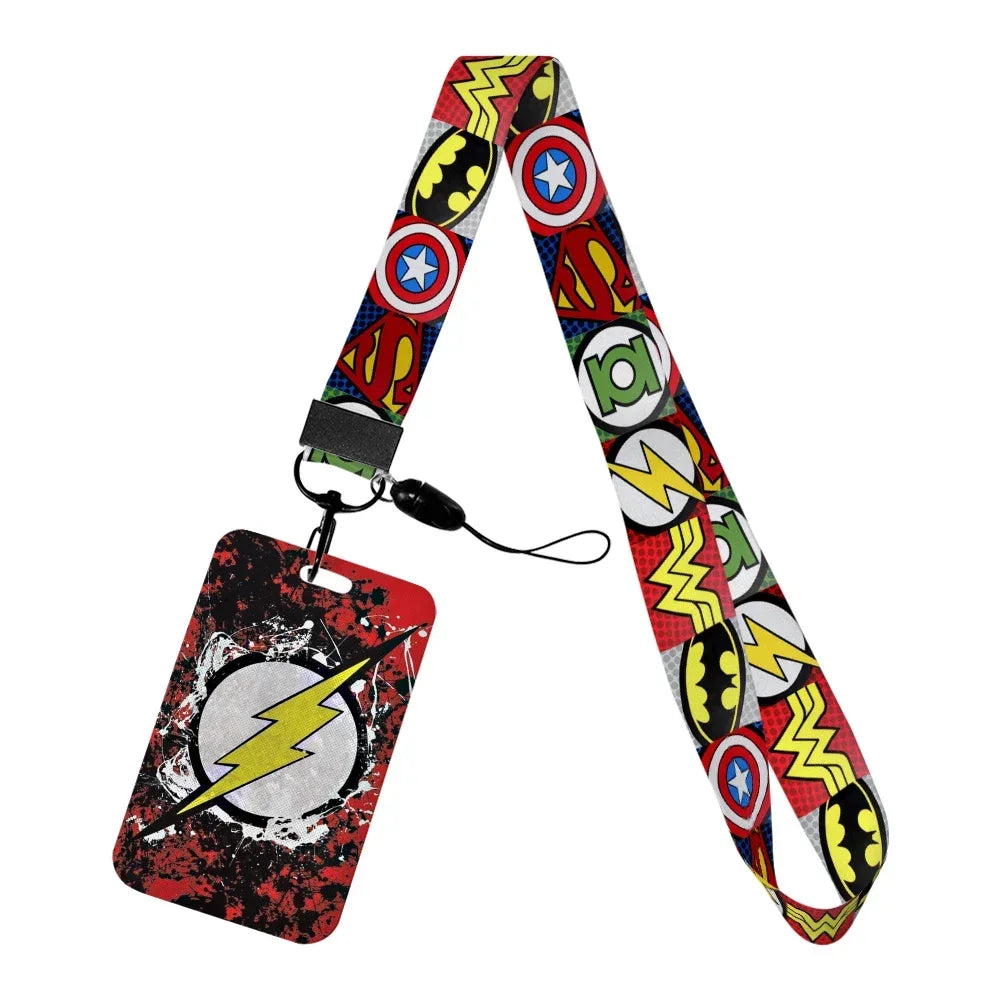Marvel Character Card Holder with Lanyard | ID Card Holder Keychain