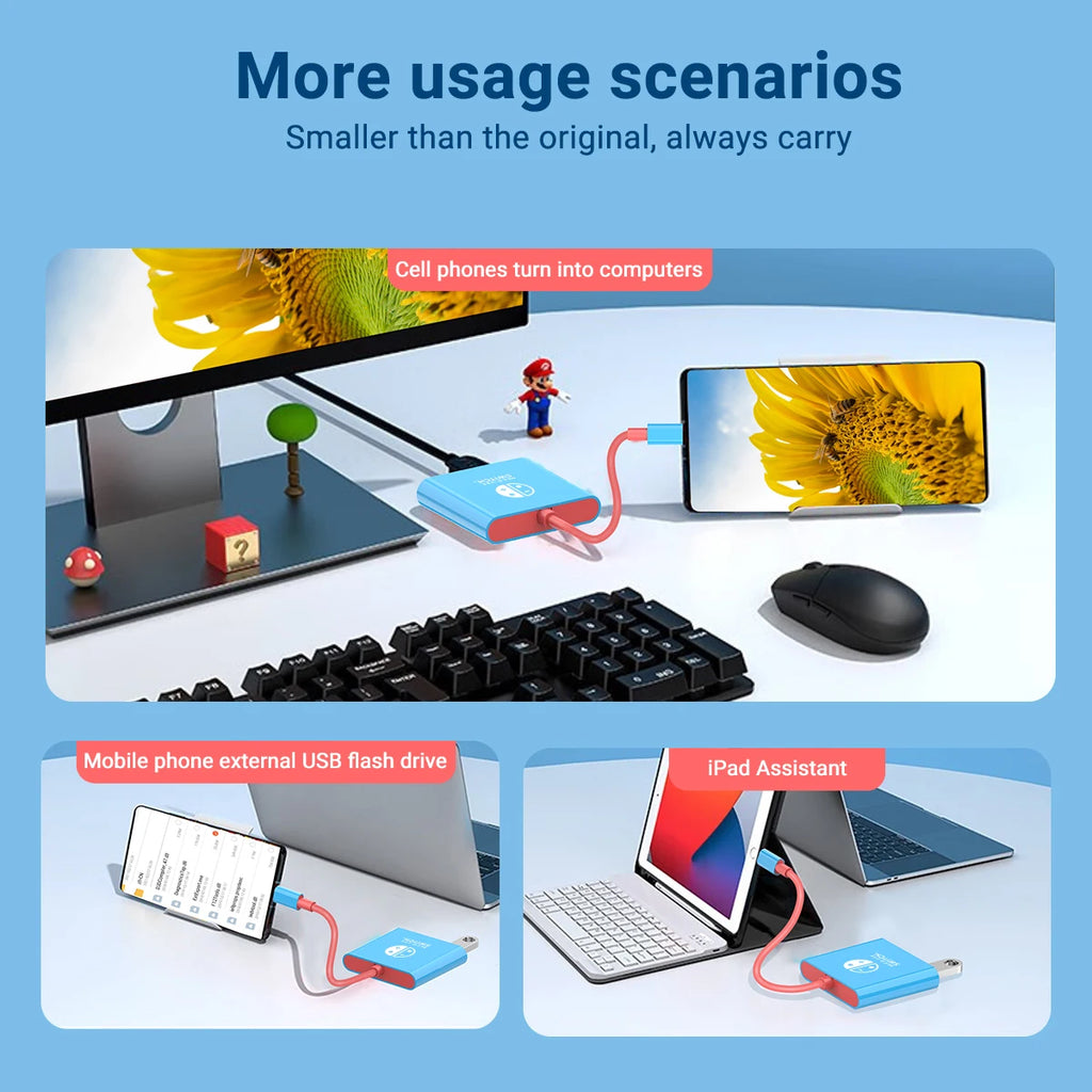 3-in-1 USB-C Hub — 4K HDMI, PD 100W Charging & USB 3.0 Docking Station