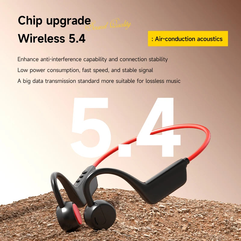 Lenovo Bone Conduction Headphones — Wireless, Waterproof, Bluetooth 5.3