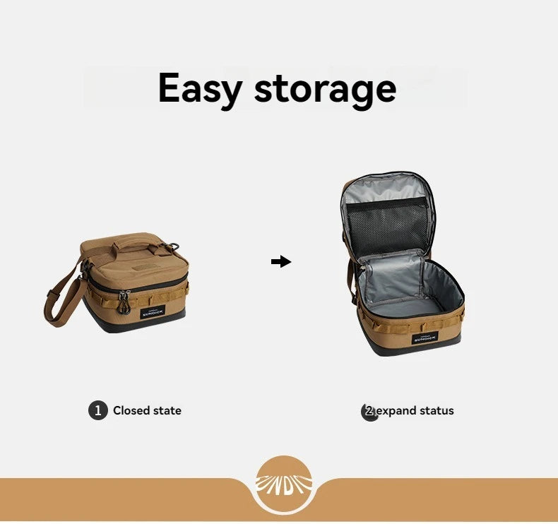 Large insulated picnic cooler bag by Home Sweet Home, showing a spacious insulated bag with a carry handle and zipper closure.