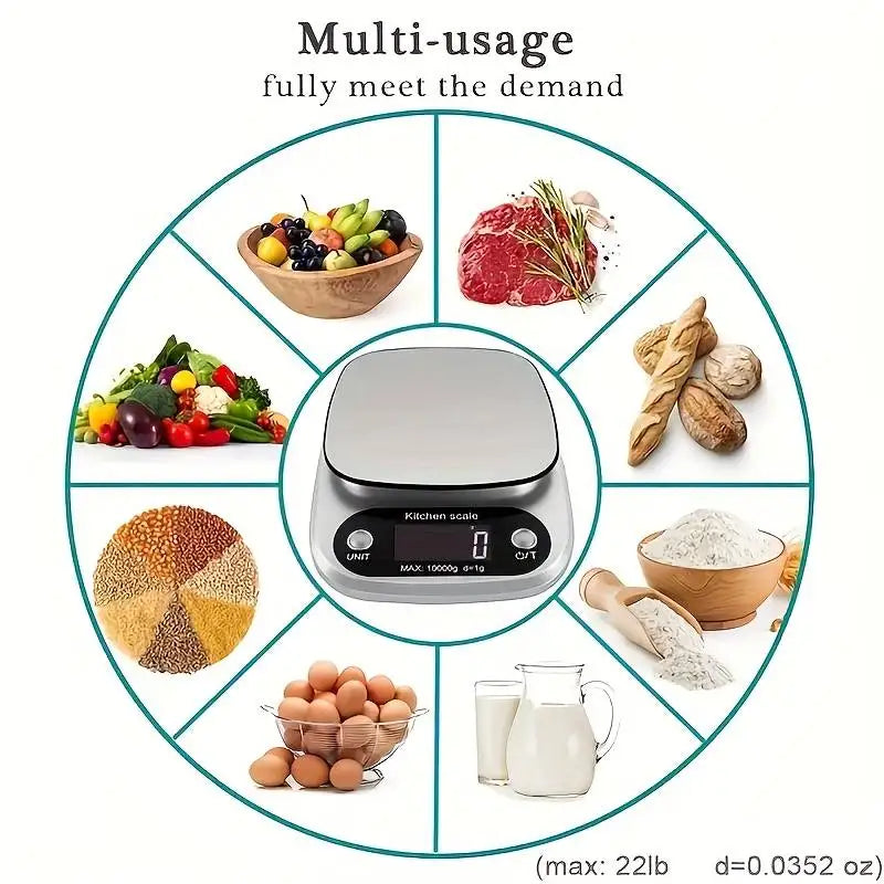Digital Kitchen Scale 10kg LCD Electronic Food Scale