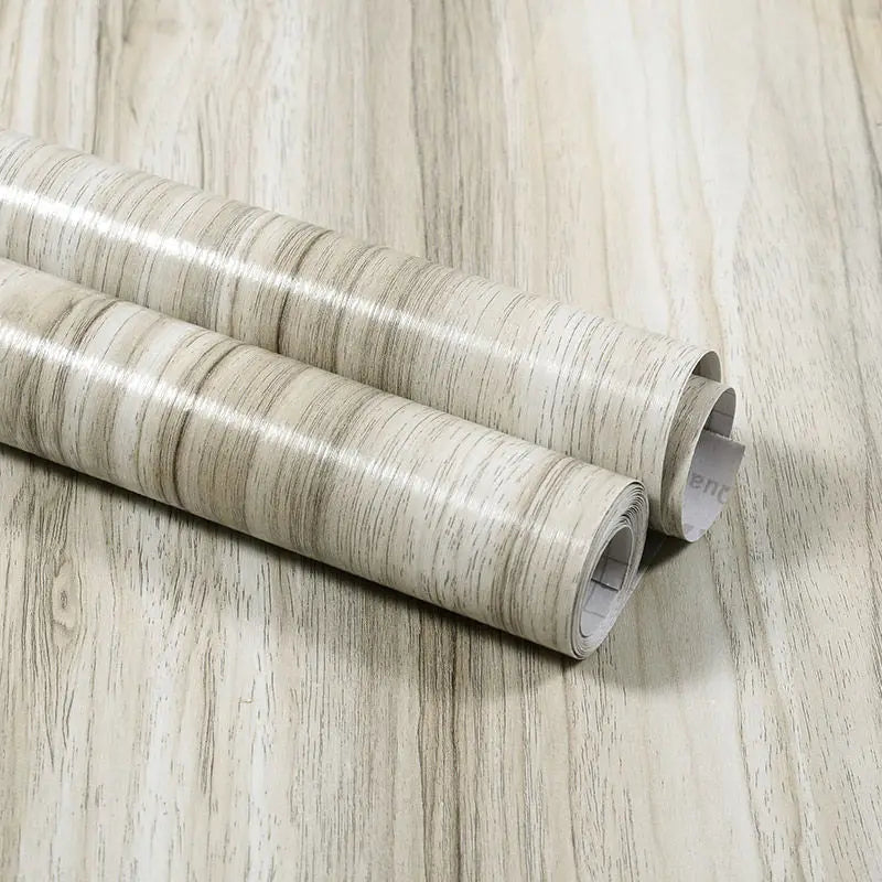 Wood Grain Peel & Stick Wallpaper – Self-Adhesive Waterproof PVC Wall Sticker