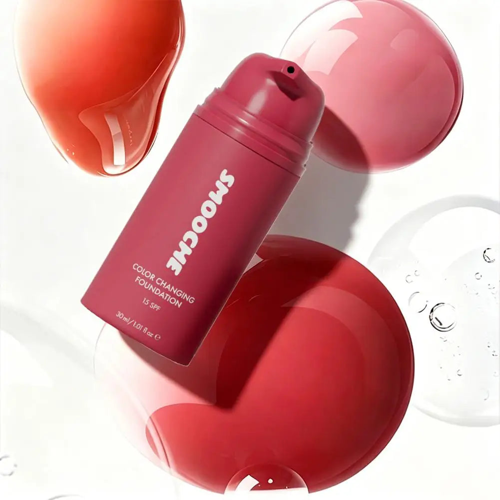 Smooche Colour-Changing Liquid Foundation | Glycerin & Vitamin E | 30ml