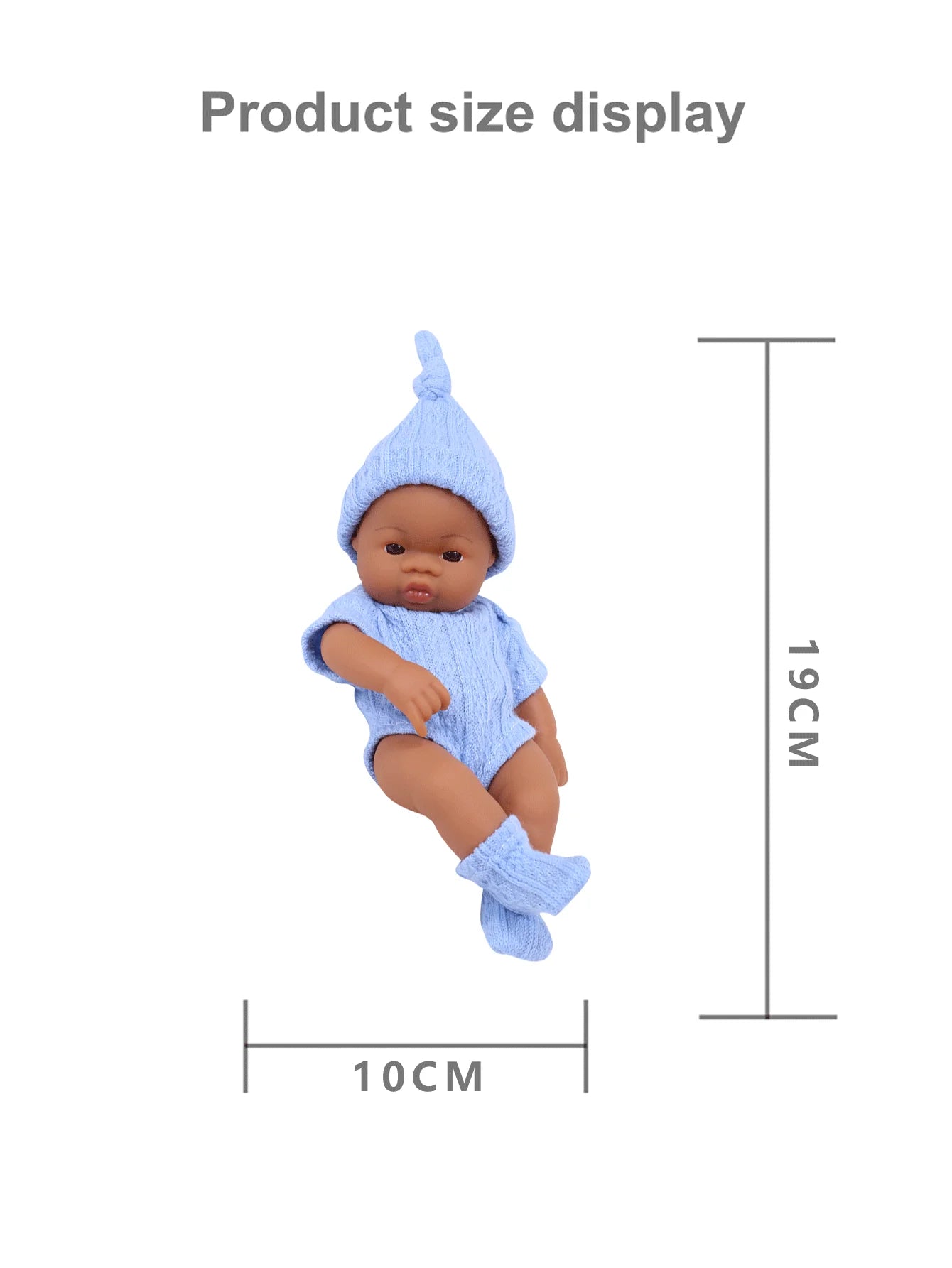 Mini Reborn Doll — 20cm Lifelike Vinyl Baby Doll for Girls
