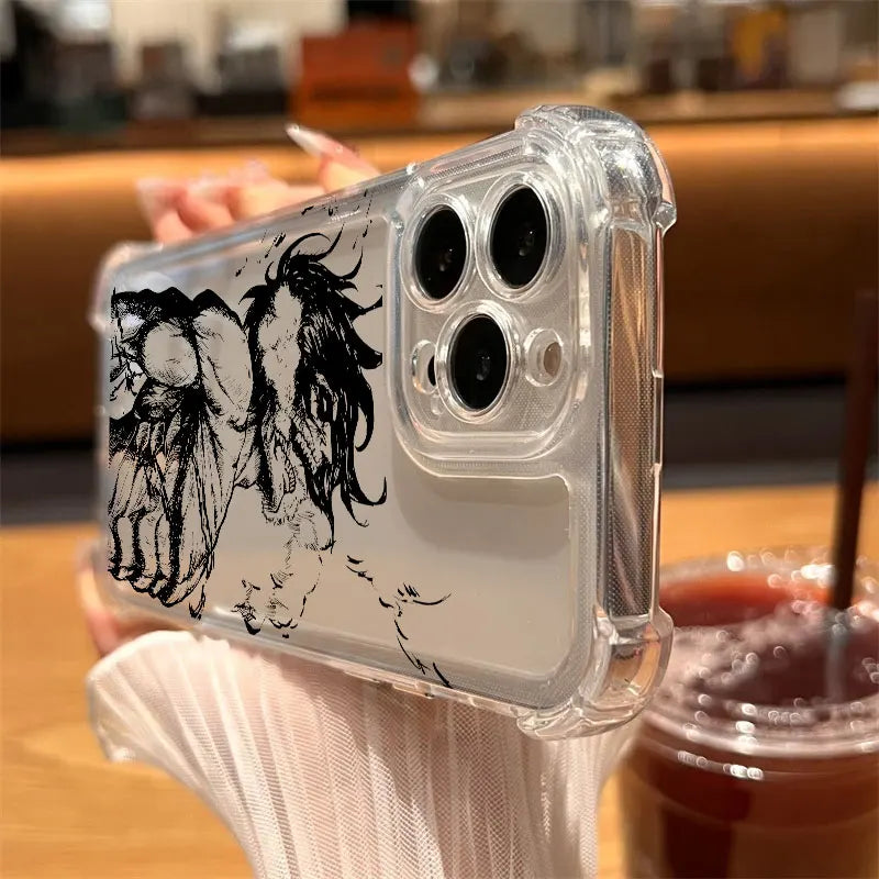 Attacks Anime On Titans Hot Cool Phone Case Clear For iPhone