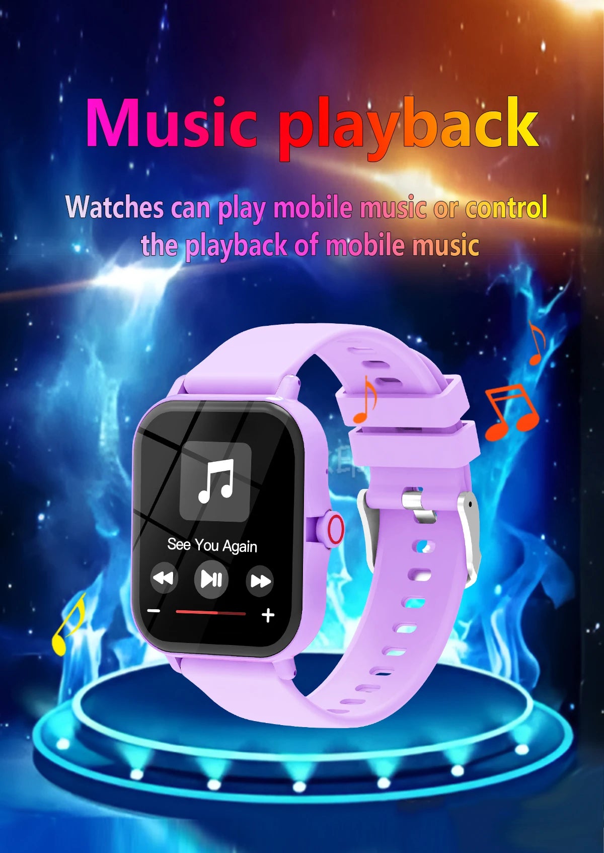 Smartwatch with Bluetooth Call, Voice Assistant & Fitness Tracker
